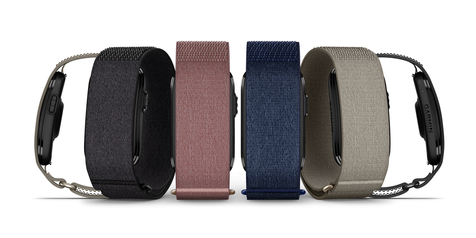 CIRQA Smart Band en sus 4 colores: negro, vino, azul marino y beige